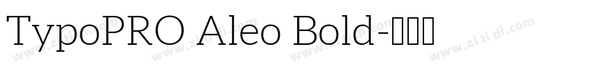 TypoPRO Aleo Bold字体转换